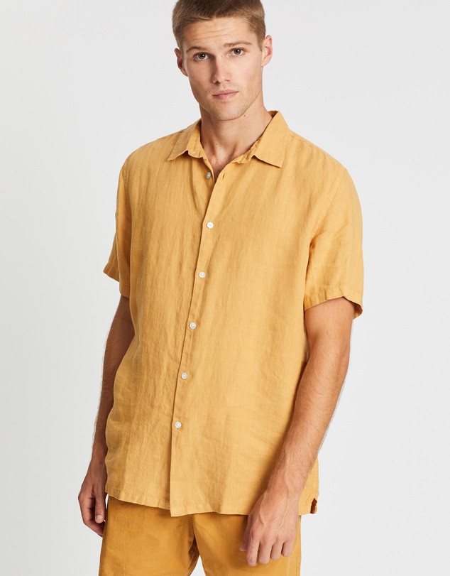 Assembly Label - Casual Short Sleeve Linen Shirt