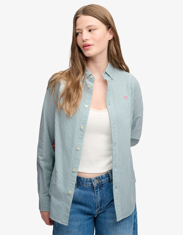 Superdry - Slim Oxford Button Down Long Sleeve Shirt