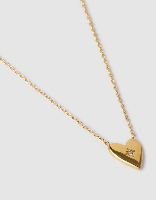 Arms Of Eve - Cupid Heart Necklace - Gold