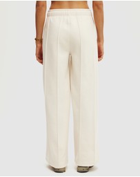 Cotton On Body Active - Plush Wide Leg Pintuck Trackpants