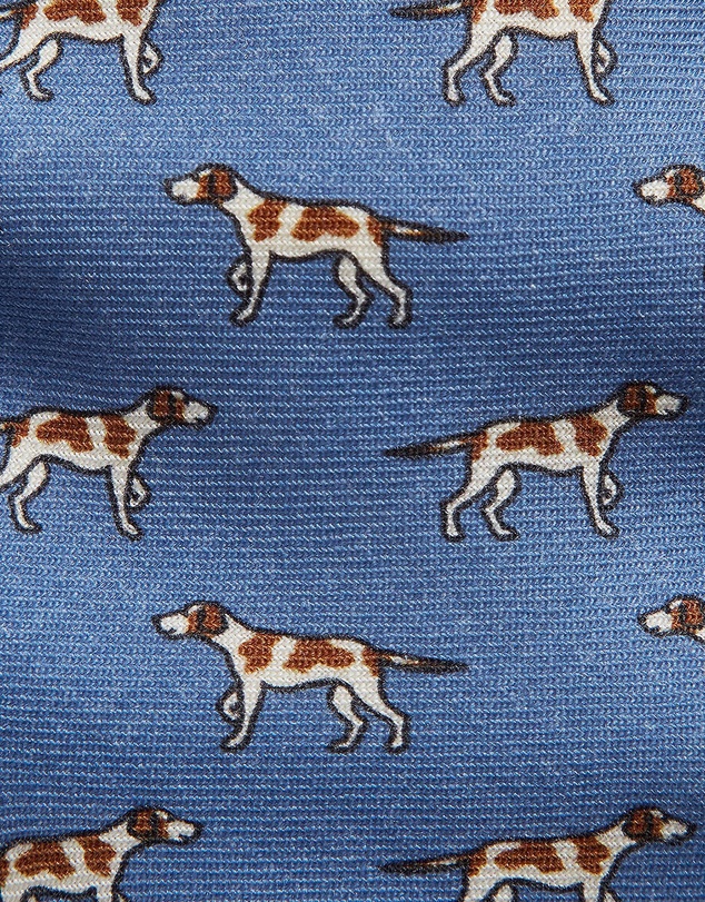 Polo Ralph Lauren - Dog-Print Wool Challis Tie