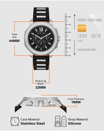 Michael Kors - Prescott Black Chronograph Watch