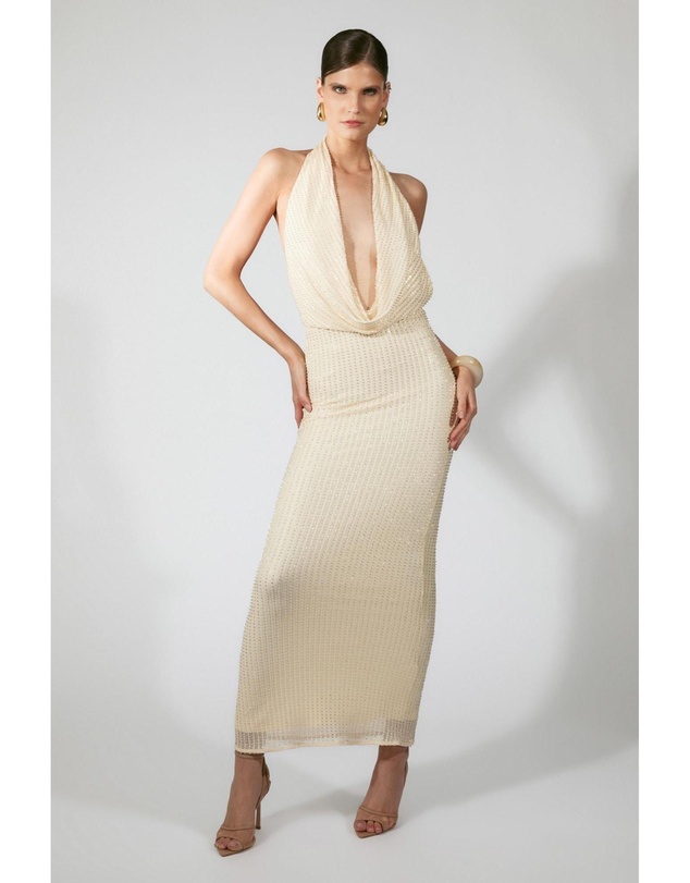 Bardot - Nola Sequin Cowl Maxi Dress