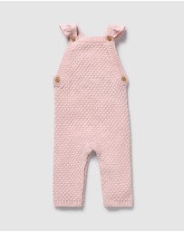 Wilson & Frenchy - Organic Knitted Bauble Ruffle Overalls - Babies