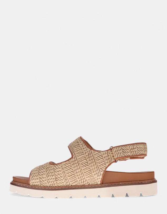 Mia Vita - Dakota Slingback Sandal - Natural Raffia