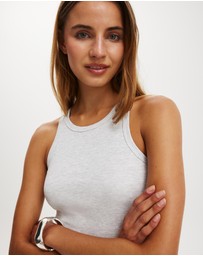 Cotton On - Goldie Rib High Neck Tank