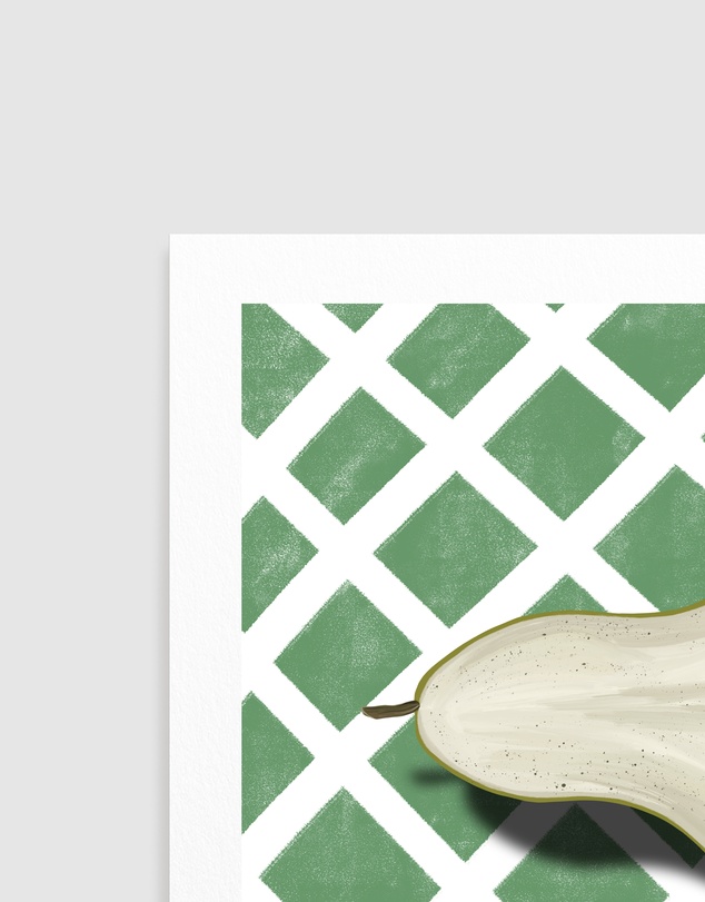 Olive et Oriel - Pears by Emeliemaria Art Print