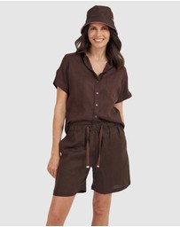 CAMIXA - Panthea Linen Shorts