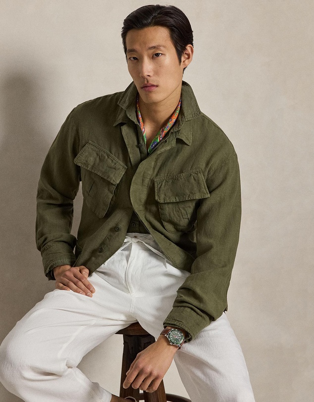 Polo Ralph Lauren - Linen Utility Overshirt - ICONIC EXCLUSIVE