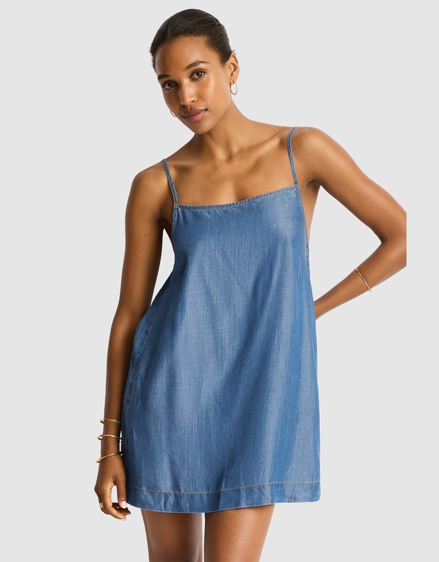 Sea Level Australia - Denim Surf Shift Short Dress