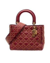 Pre-Loved by Azura Reborn - Pre-Loved Medium Lambskin Cannage Studded Supple Lady Dior