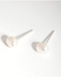 Lovisa - Sterling Siver Organic Freshwater Pearl Stud Earrings