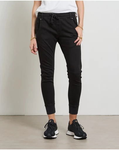 DRICOPER DENIM - Active Black Cuffed Jeans