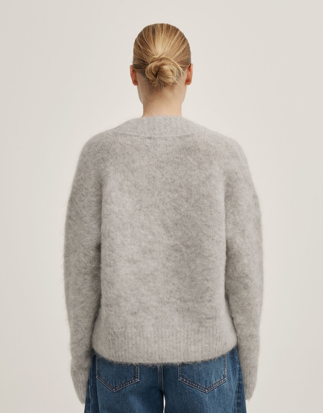 Witchery - High V-neck Fluffy Knit