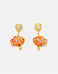 Amber Sceats - Azurefin Earrings in Orange