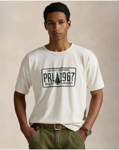 Polo Ralph Lauren - Classic Fit Jersey Graphic T-Shirt - ICONIC EXCLUSIVE