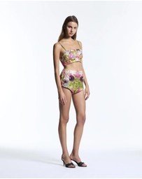 Muma World - Beaded Floral Canopy Hot Short