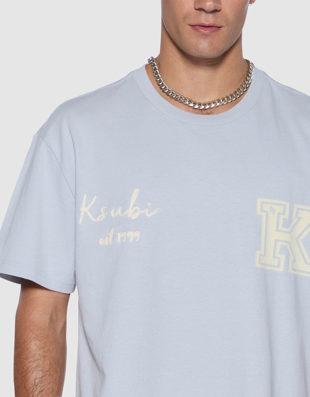 Ksubi - Salud Biggie SS Tee Blue Mist