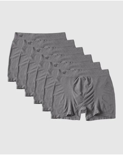 Boody - 7-Pack Mens Original Boxer Charcoal