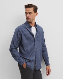 Country Road - Long Sleeve Regular Fit Cotton Check Shirt With Pocket