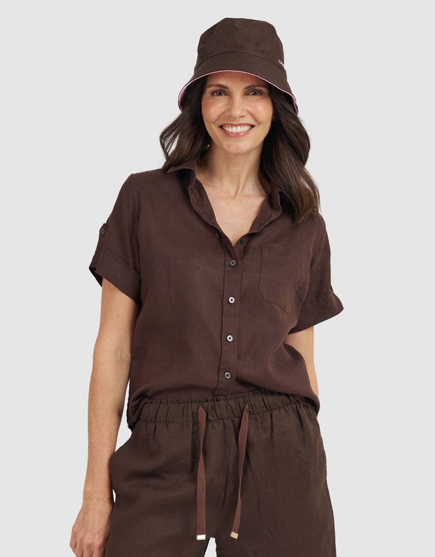 CAMIXA - FEBE Short Sleeve Linen shirt
