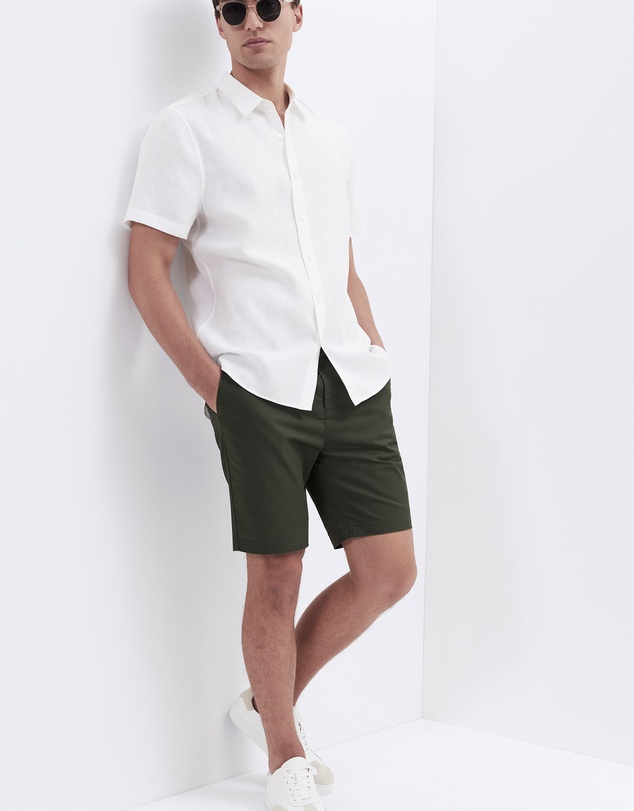 UNISON - Linen S/S Regular Fit Shirt