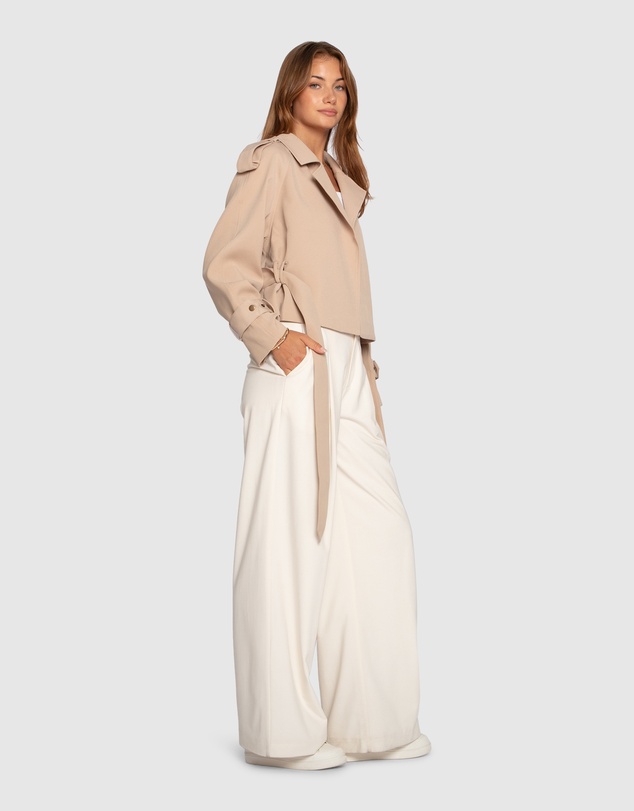 Belle & Bloom - Fast Car Cropped Trench