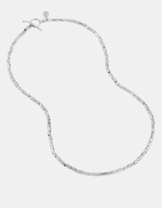 Dower & Hall - Men's Rice Nomad Necklace In Sterling Silver