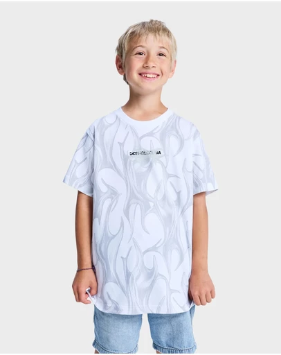 DC Shoes - Boys 10 to 16 Liquid Fuego Short Sleeve T-Shirt