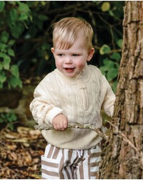 Kynd Baby - Knit Rib Jumper in Ivory