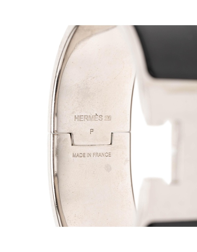 Pre-Loved by Azura Reborn - Pre-Loved Wide Enamel Clic Clac H Bracelet PM