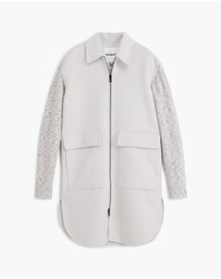 Desigual - Knit Sleeve Pocket Coat