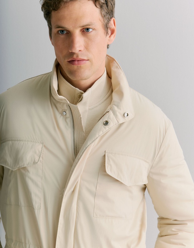 Trenery - Longline Technical Field Jacket in Fawn