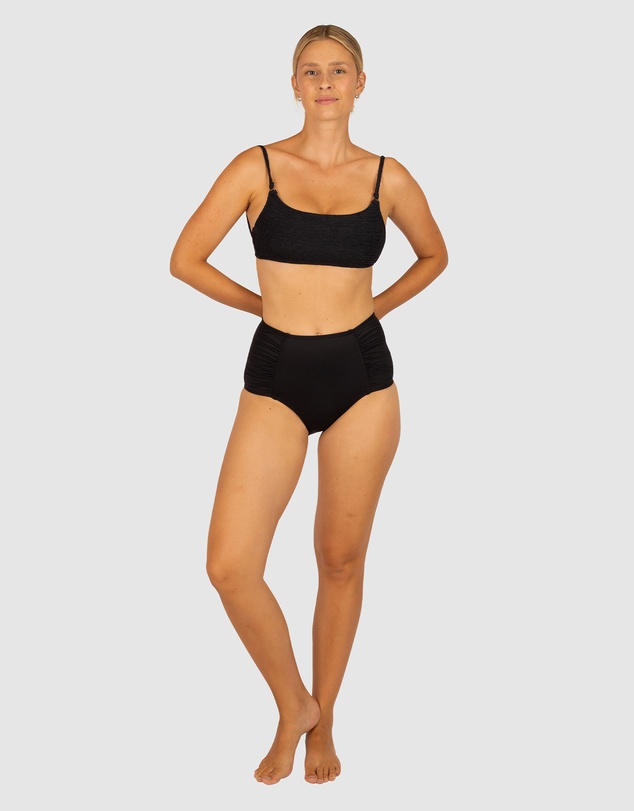 Baku Swimwear - Chloro Ruched Ultra High Waist Bikini Bottom