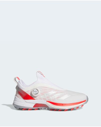 Cloud White / Silver Metallic / Lucid Red