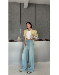 Glamorous - High-waisted, wide-brimmed wide-leg jeans