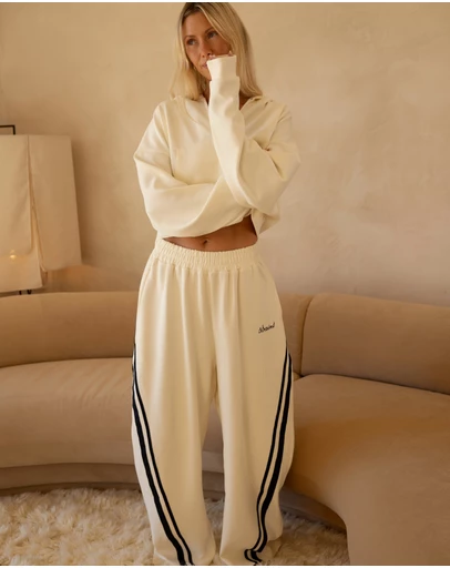 SSAINT - SŚAINT Barrel Pant Butter & Navy