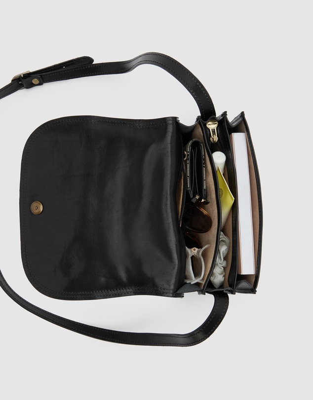 Republic of Florence - Mia Black Crossbody Bag
