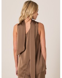 Fate + Becker - Dahlia Satin One Shoulder Top
