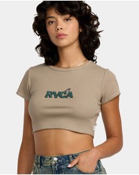 RVCA - Womens Stoned Half T-Shirt