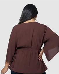 Something 4 Olivia - Salma Wrap Blouse