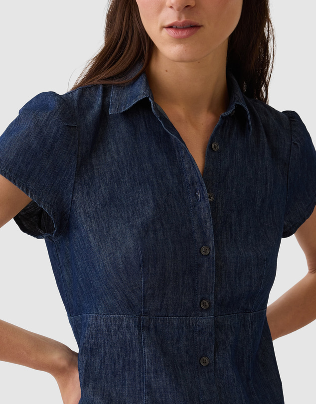 GAP - SS Mini Empire Shirtdress