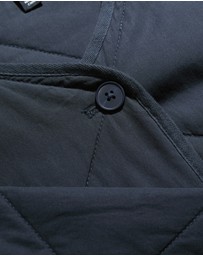 Seasalt - Seasalt Cornwall Navy Swift Barn Organic Cotton Quilted Jacket