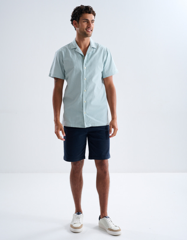 3 Wise Men - 3 Wise Men Crossroads Stripe Short Sleeve Shirt