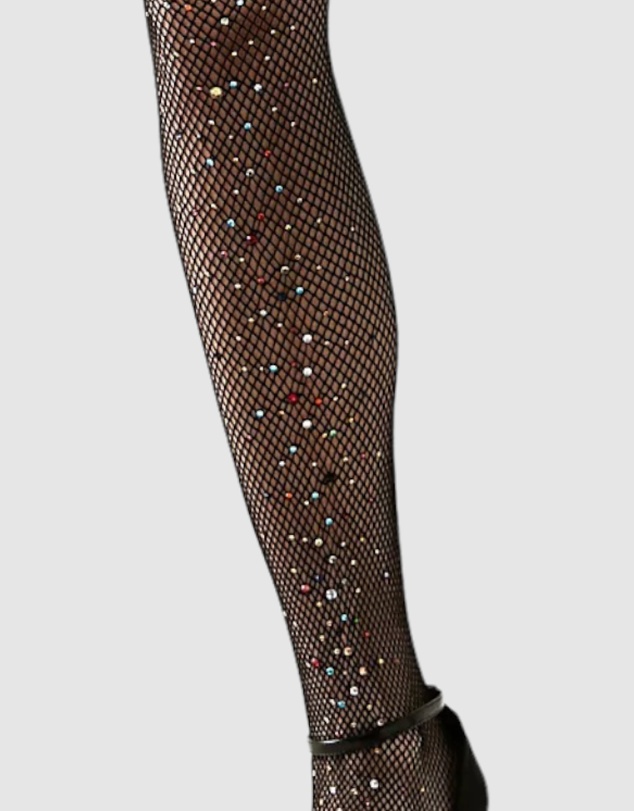 High Heel Jungle - Glitter Fishnet Tights