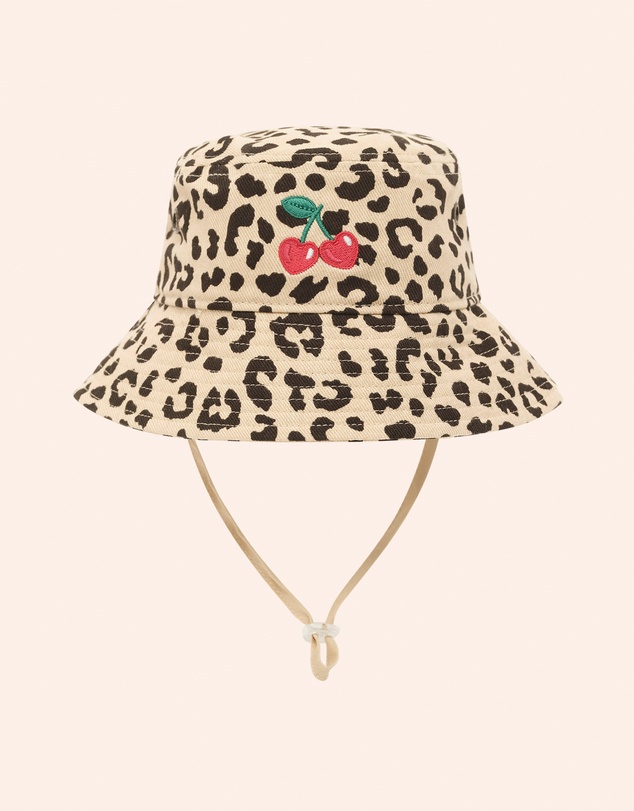 Huxbaby - Leopard Cherry Bucket Hat - Kids