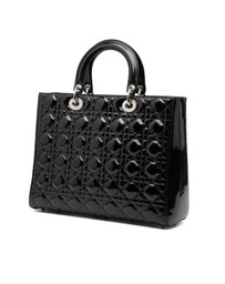 Pre-Loved by Azura Reborn - Pre-Loved Large Patent Cannage Lady Dior