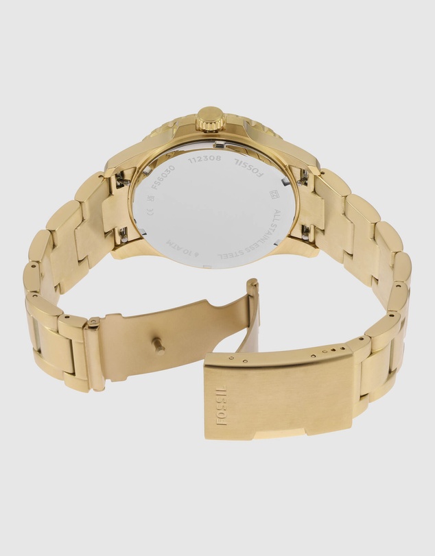 Fossil - Fossil Blue Dive Gold Tone Analogue Watch