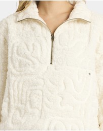 Billabong - Womens Le Love Half Zip Fleece Top