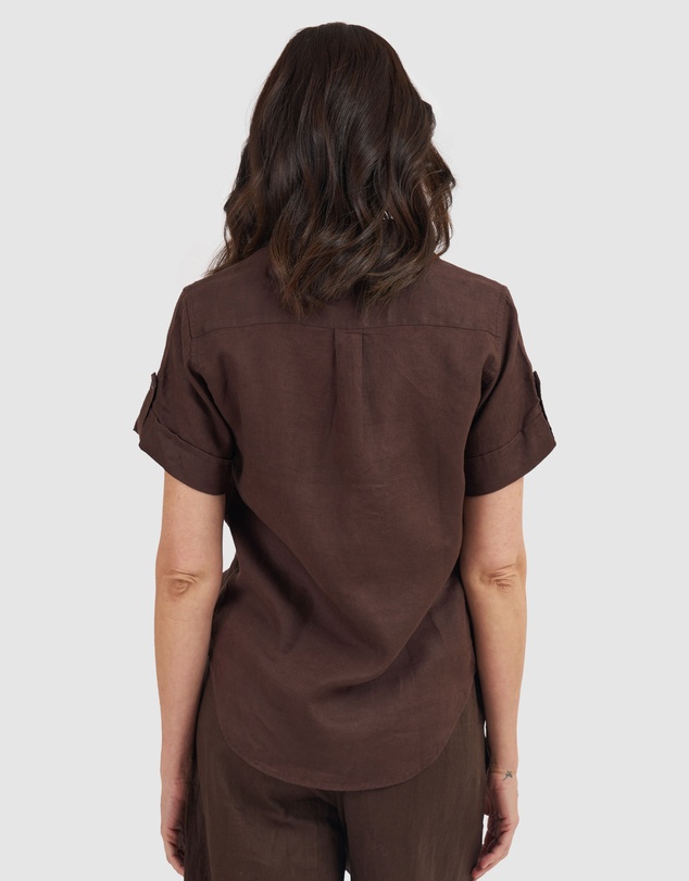 CAMIXA - FEBE Short Sleeve Linen shirt